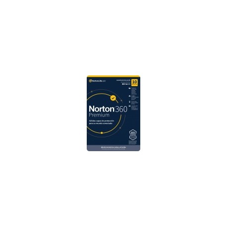 Norton 360 Premium/Total Security, 10 Dispositivos, 1 Año, Windows/Mac/Android/iOS ― Producto Digital Descargable